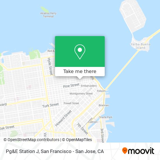 Mapa de Pg&E Station J