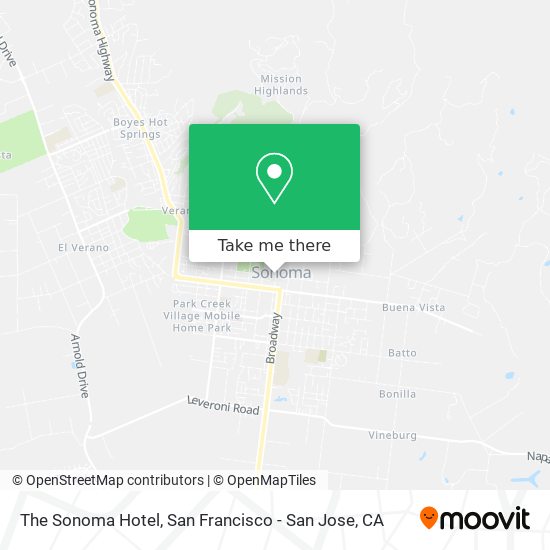 The Sonoma Hotel map