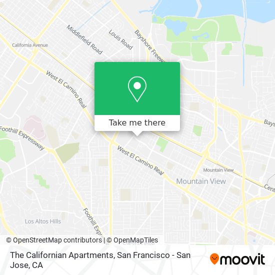 The Californian Apartments map