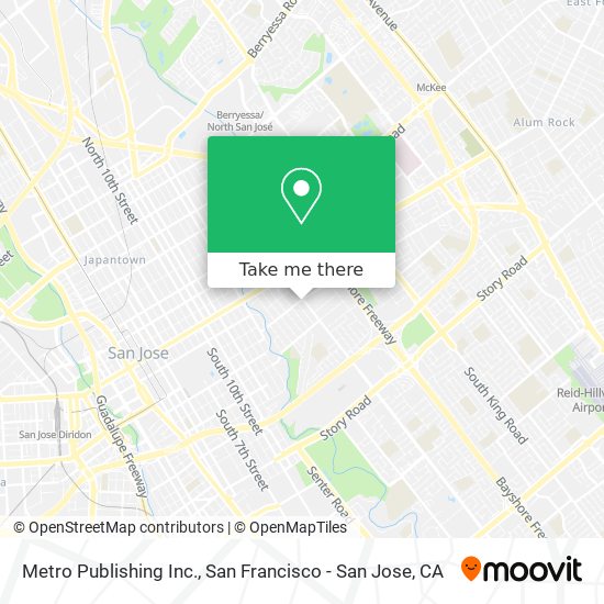 Metro Publishing Inc. map