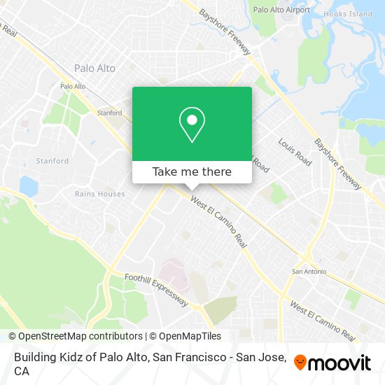 Building Kidz of Palo Alto map