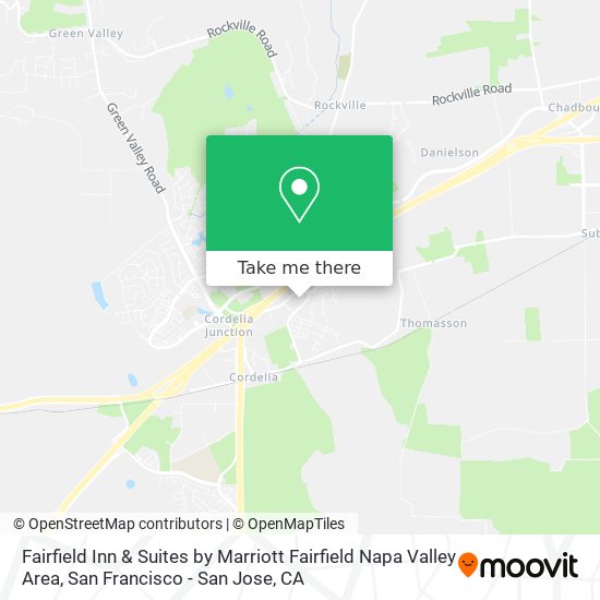 Mapa de Fairfield Inn & Suites by Marriott Fairfield Napa Valley Area