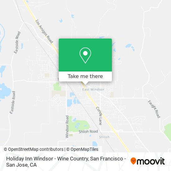 Mapa de Holiday Inn Windsor - Wine Country