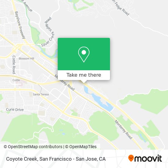 Coyote Creek map