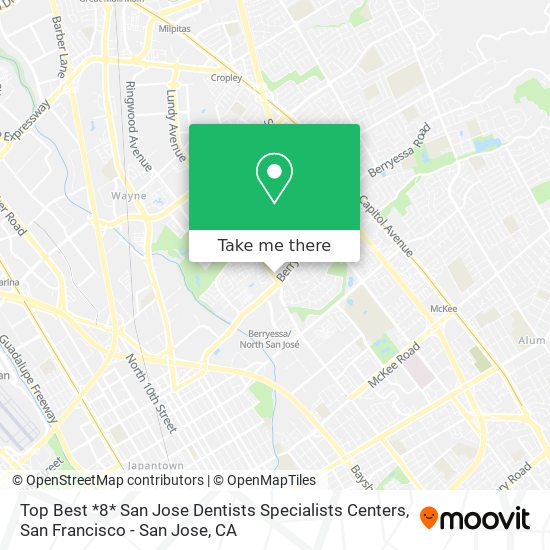 Mapa de Top Best *8* San Jose Dentists Specialists Centers