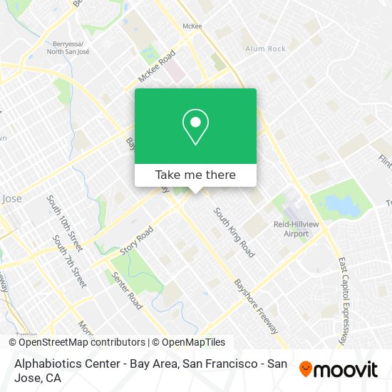 Alphabiotics Center - Bay Area map