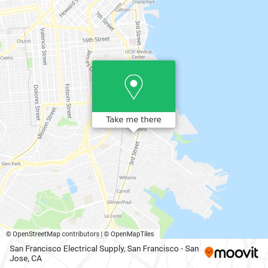 Mapa de San Francisco Electrical Supply