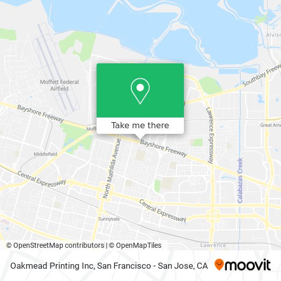 Oakmead Printing Inc map