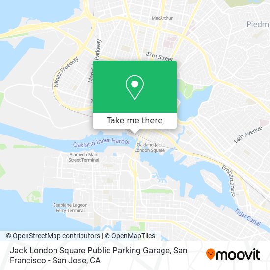 Jack London Square Public Parking Garage map