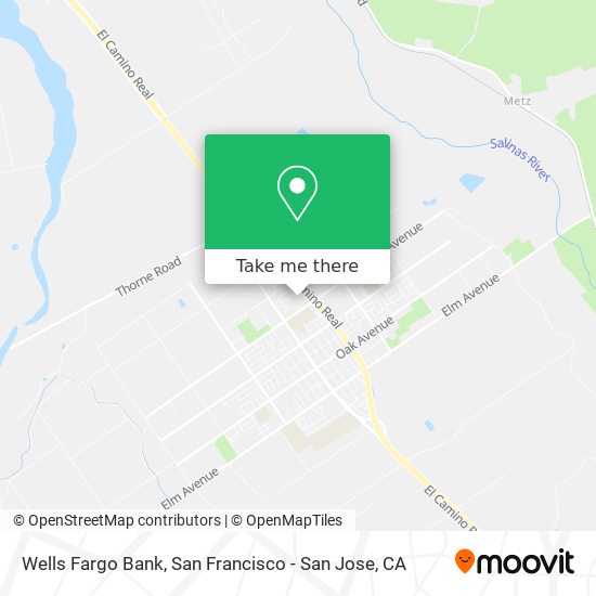 Mapa de Wells Fargo Bank