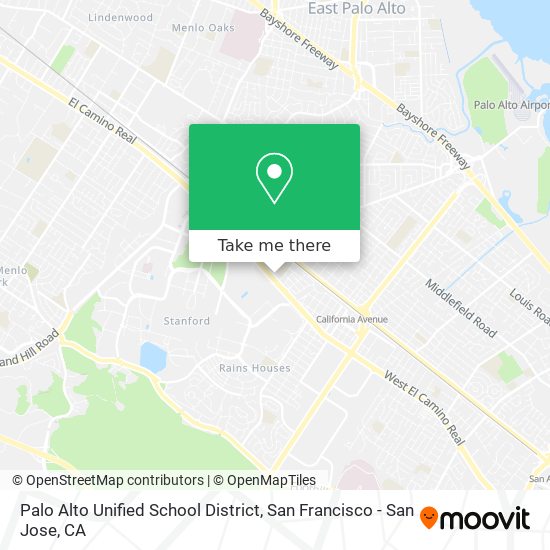 Mapa de Palo Alto Unified School District