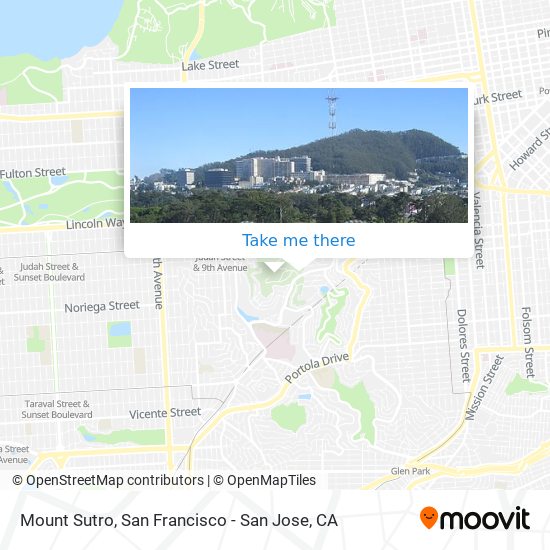 Mount Sutro map