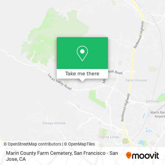 Marin County Farm Cemetery map