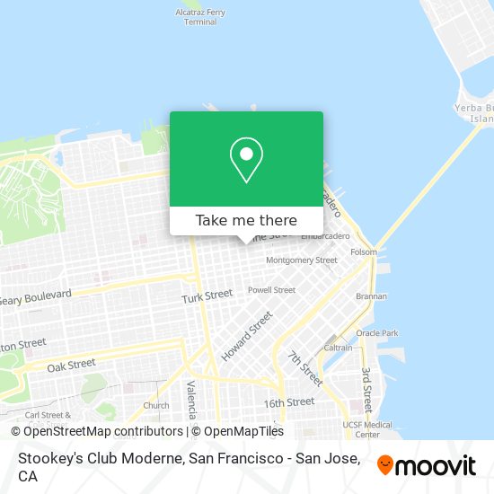 Mapa de Stookey's Club Moderne