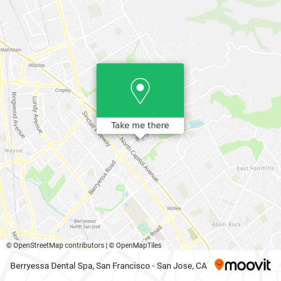 Mapa de Berryessa Dental Spa