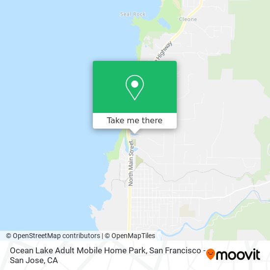 Ocean Lake Adult Mobile Home Park map