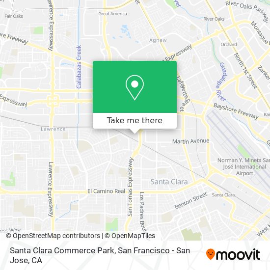 Mapa de Santa Clara Commerce Park