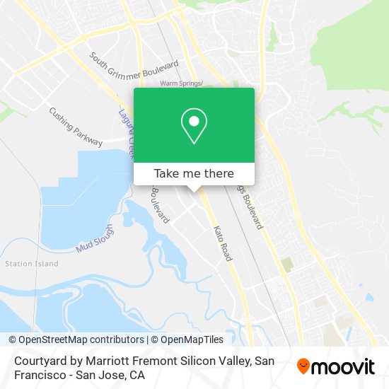 Courtyard by Marriott Fremont Silicon Valley map