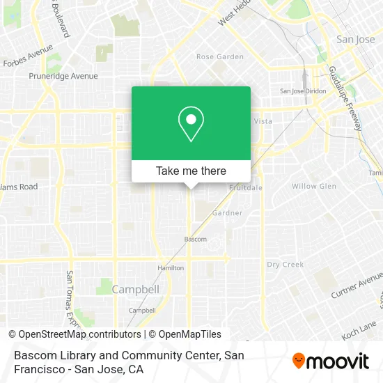 Bascom Library and Community Center map