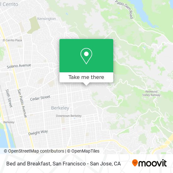 Mapa de Bed and Breakfast