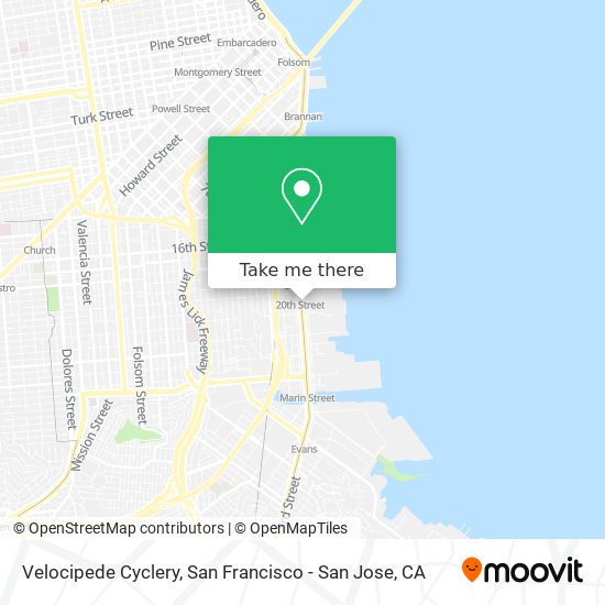 Velocipede Cyclery map