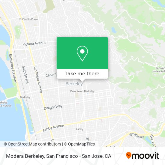Mapa de Modera Berkeley