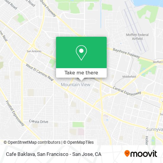 Cafe Baklava map