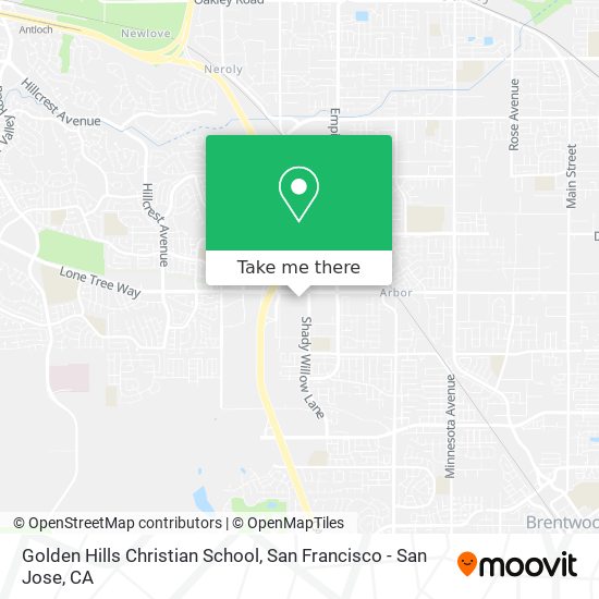 Mapa de Golden Hills Christian School