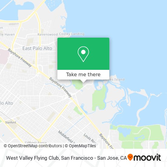 West Valley Flying Club map