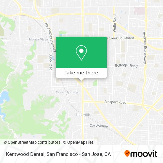 Mapa de Kentwood Dental