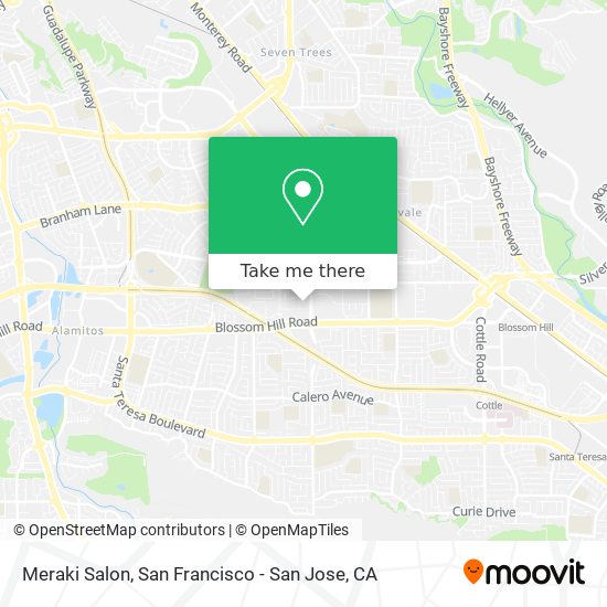 Meraki Salon map