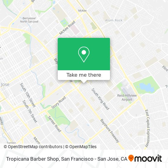 Tropicana Barber Shop map