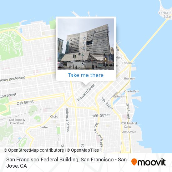 San Francisco Federal Building map