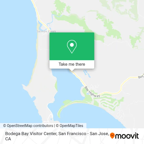 Bodega Bay Visitor Center map