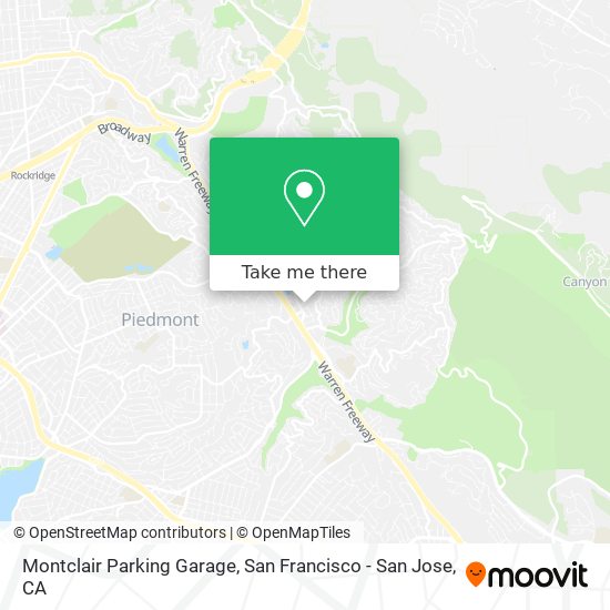 Mapa de Montclair Parking Garage