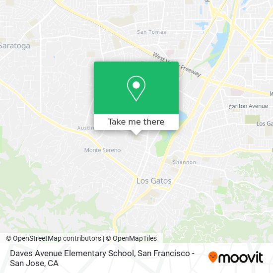 Mapa de Daves Avenue Elementary School