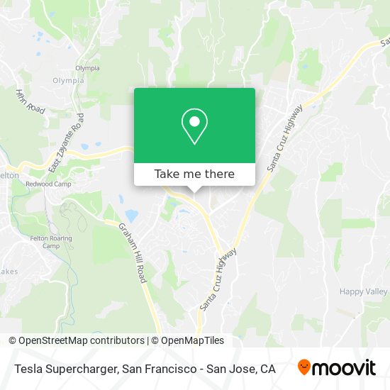 Tesla Supercharger map