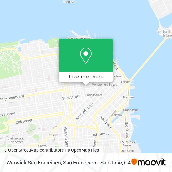 Warwick San Francisco map