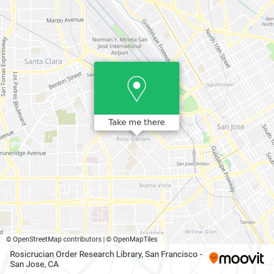 Mapa de Rosicrucian Order Research Library