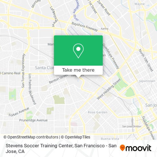 Stevens Soccer Training Center map