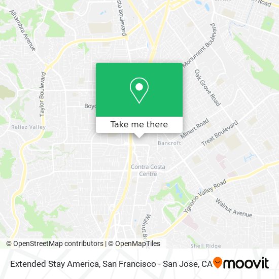 Extended Stay America map