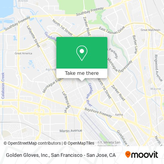 Golden Gloves, Inc. map