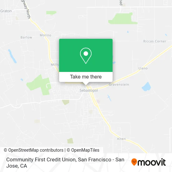 Community First Credit Union map