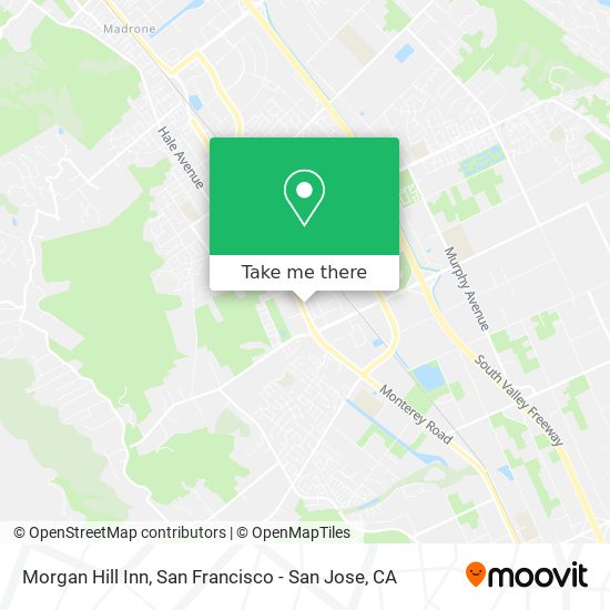 Morgan Hill Inn map