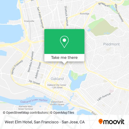 Mapa de West Elm Hotel