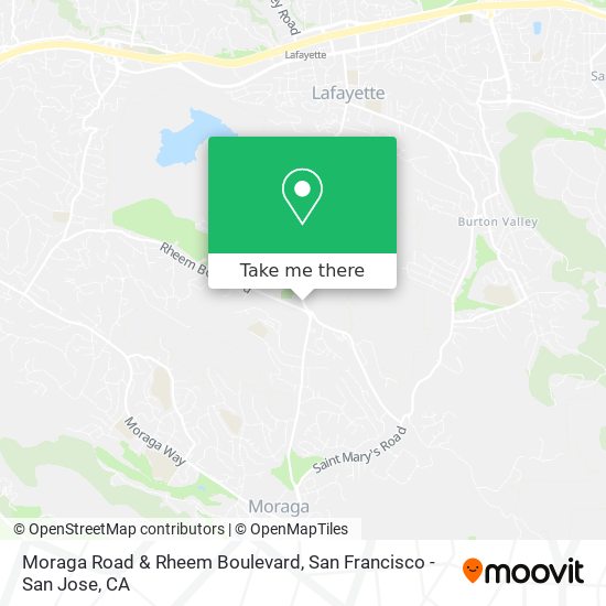 Moraga Road & Rheem Boulevard map