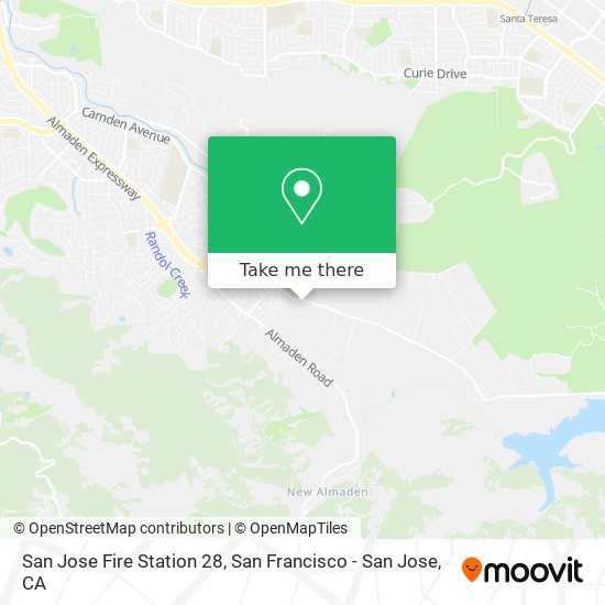 San Jose Fire Station 28 map