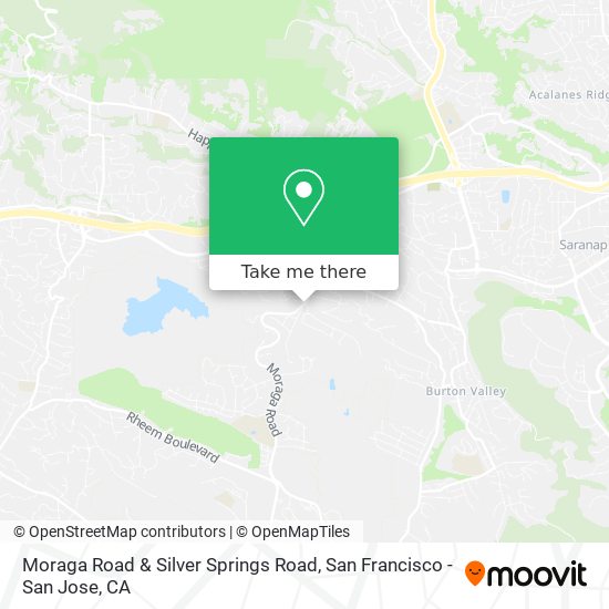 Mapa de Moraga Road & Silver Springs Road