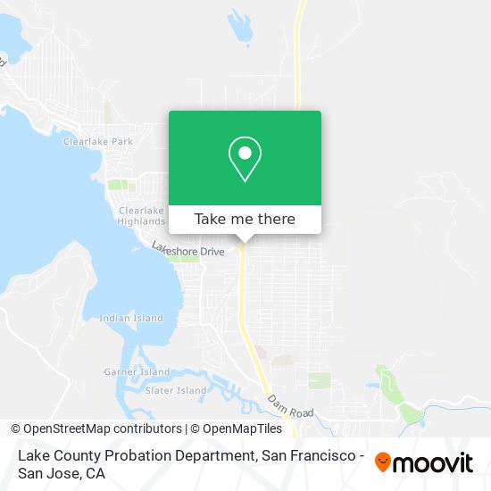 Lake County Probation Department map
