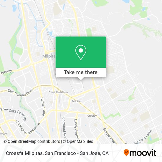 Mapa de Crossfit Milpitas